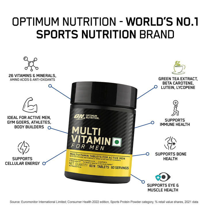 Optimum Nutrition Multivitamin for MEN- 60 Tablets Optimum Nutrition