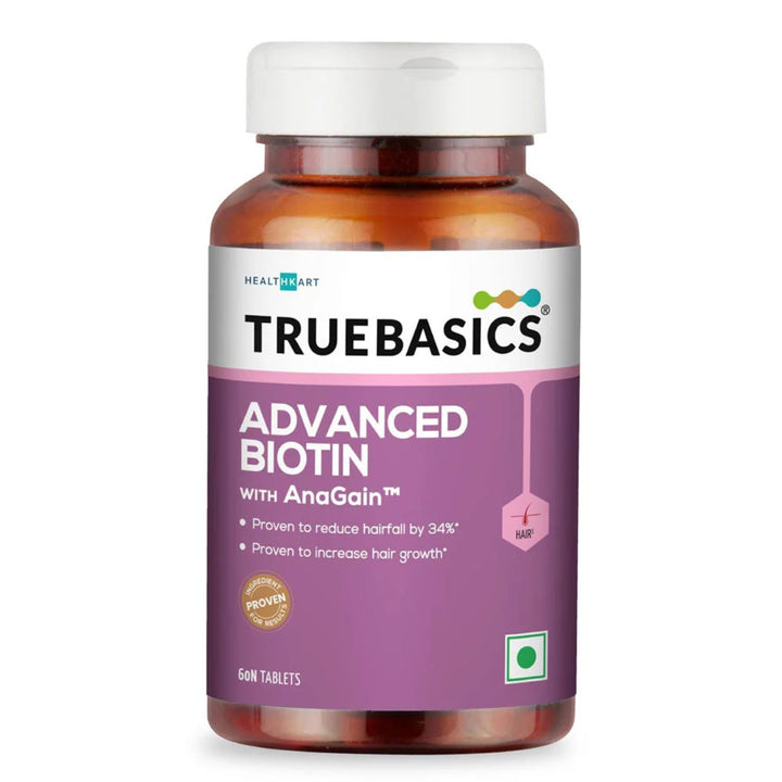 TrueBasics Advanced Biotin with Anagain, 60 tablet(s) TrueBasics