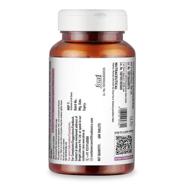 TrueBasics Advanced Biotin with Anagain, 60 tablet(s) TrueBasics