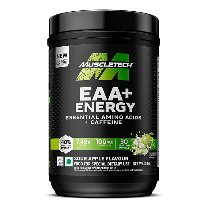 Muscletech Eaa Energy Sour Apple Muscletech (India) 396gm Muscletech