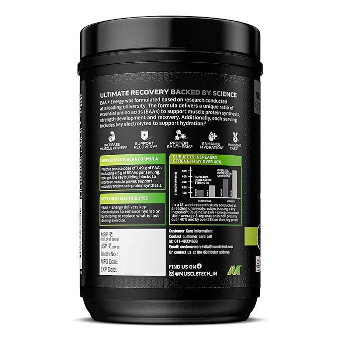 Muscletech Eaa Energy Sour Apple Muscletech (India) 396gm Muscletech