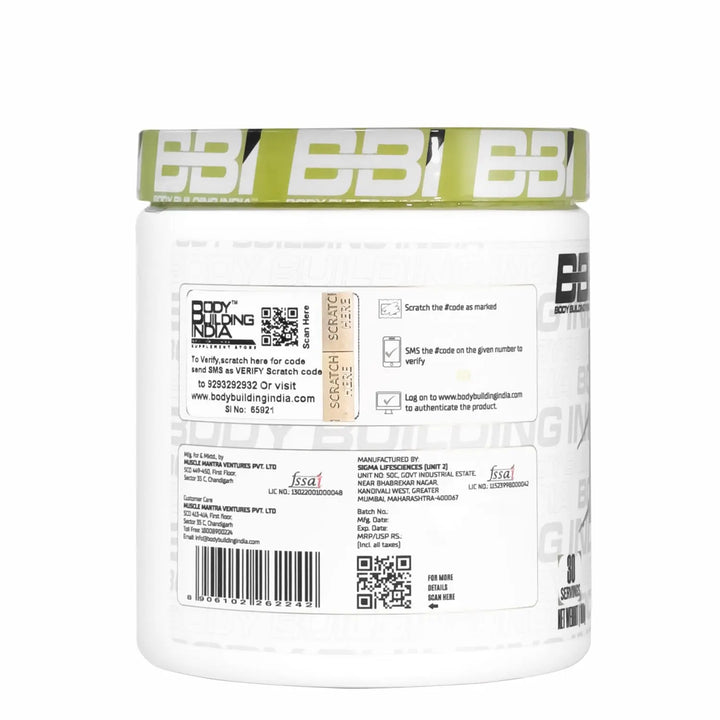 Body Building India BBI BCAA 180g Product vendor