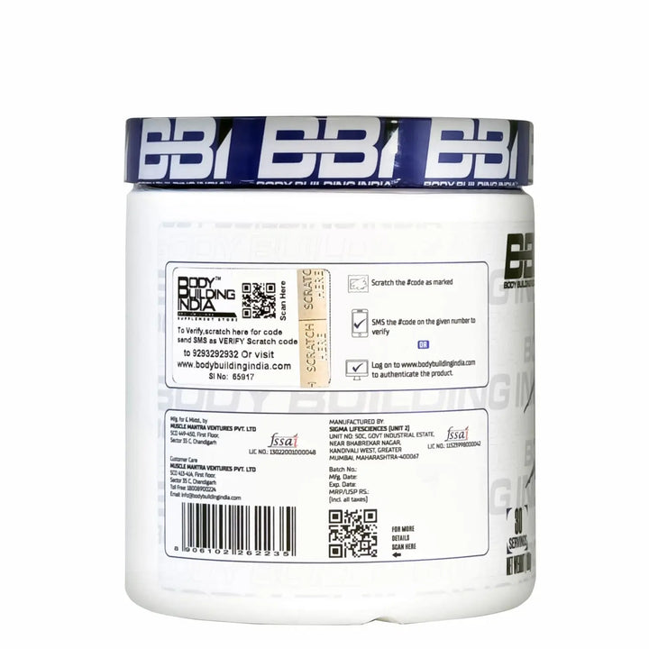 Body Building India BBI BCAA 180g Product vendor