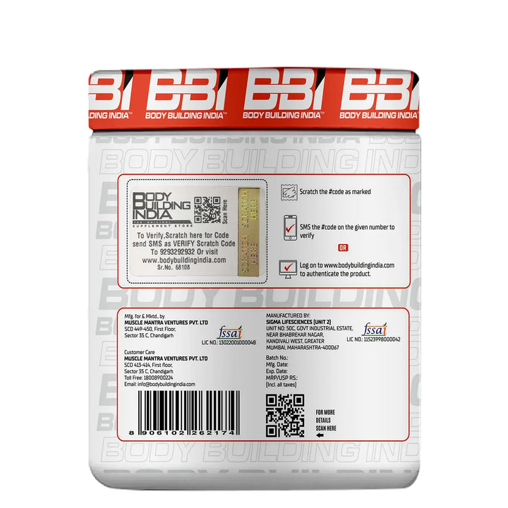 Body Building India BBI CLA+Carnitine 180g Product vendor