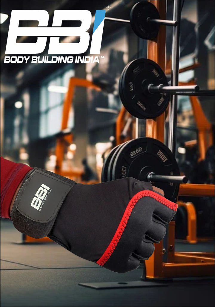 Body Building India BBI Gloves Elite with Wrist Support Product vendor