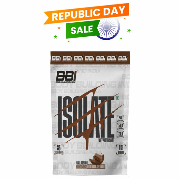 Body Building India BBI ISOLATE Whey Protein Isolate | 24gm Protein | 35 Servings Product vendor