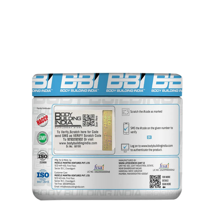 Body Building India BBI L-Glutamine 100g (20 Servings) Product vendor