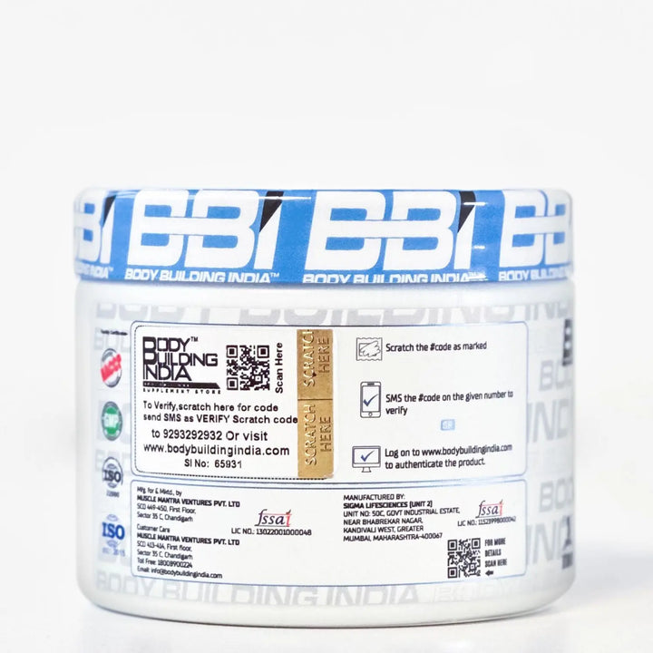 Body Building India BBI L-Glutamine 100g (20 Servings) Product vendor