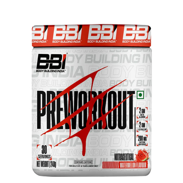 Body Building India BBI Pre-Workout 240g Product vendor