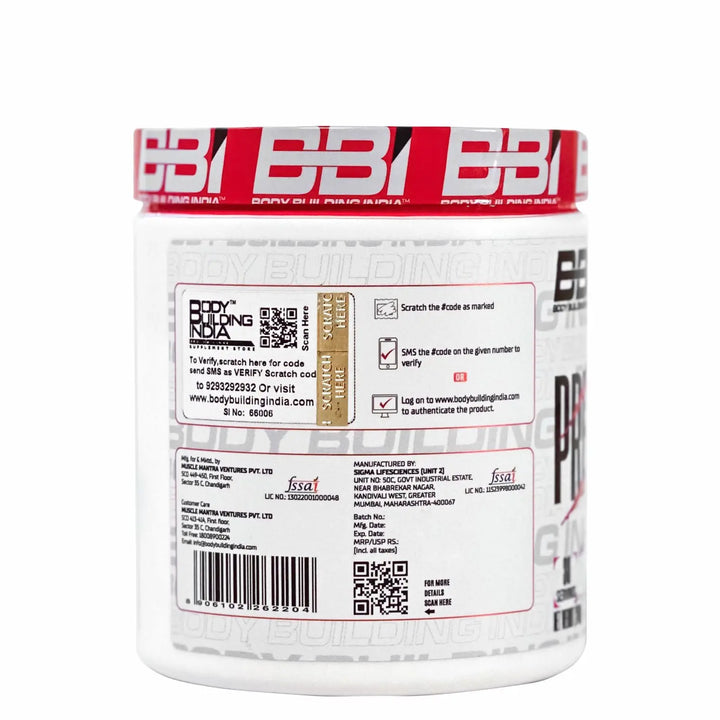 Body Building India BBI Pre-Workout 240g Product vendor