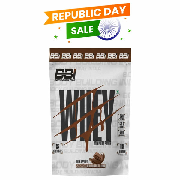 Body Building India BBI Whey Protein Powder | 24gm Protein | Whey Isolate Primary Source Product vendor