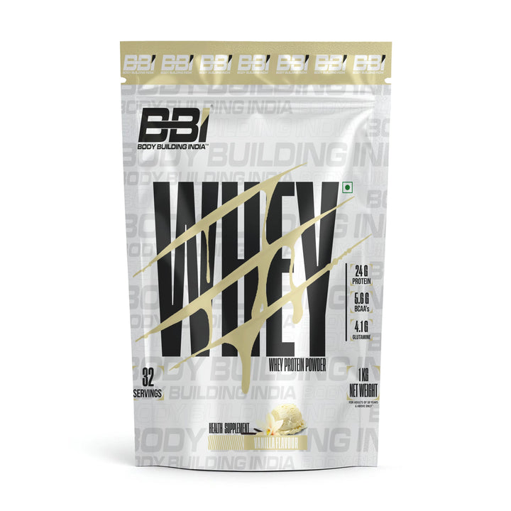 Body Building India BBI Whey Protein Powder | 24gm Protein | Whey Isolate Primary Source Product vendor