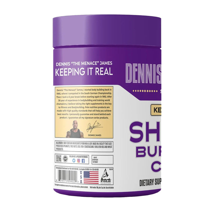 Dennis James Signature Series Shreds Burn Fat Cells (60 Black Capsules) Product vendor