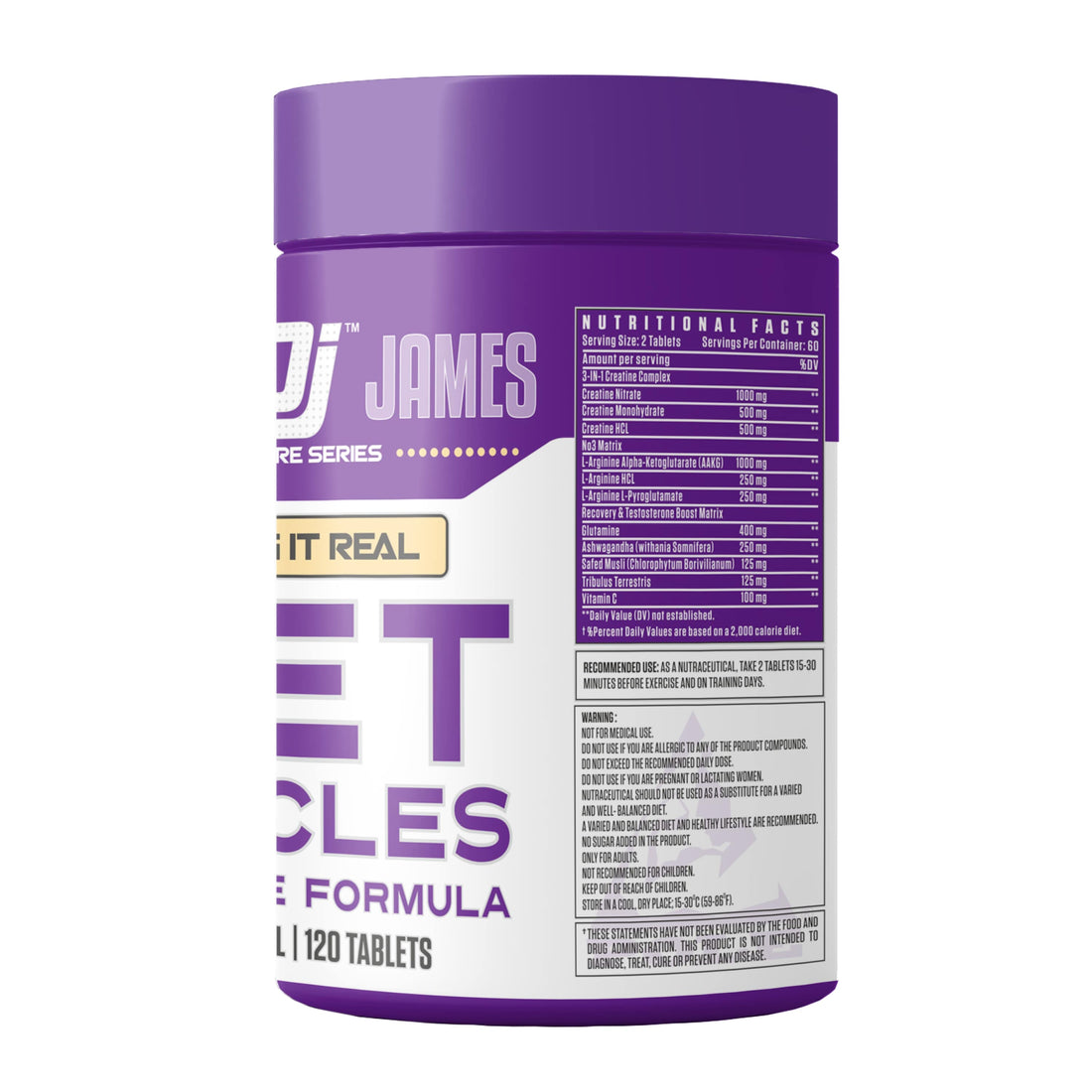 Dennis James Signature Series Get Muscles (120 Tablets) – Body Building ...