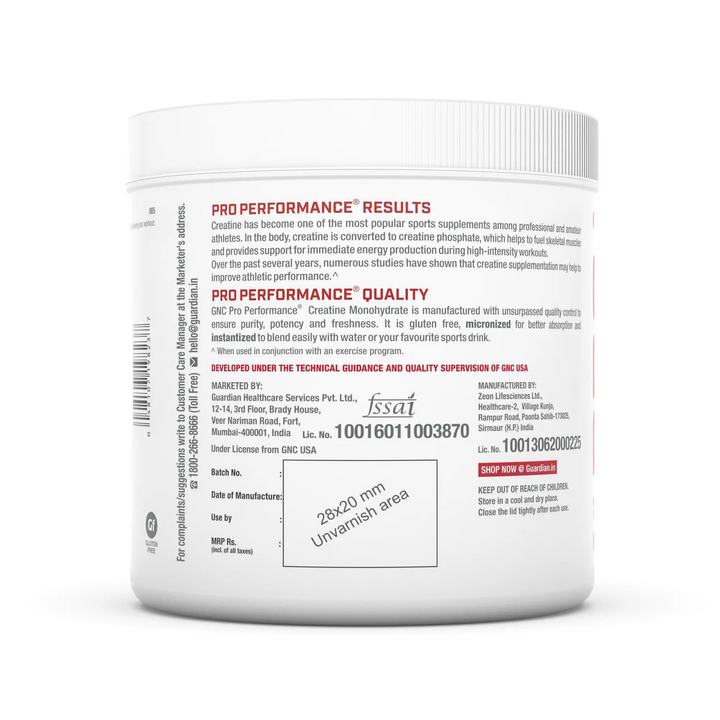 GNC Pro Performance Creatine Monohydrate (3000 mg) GNC