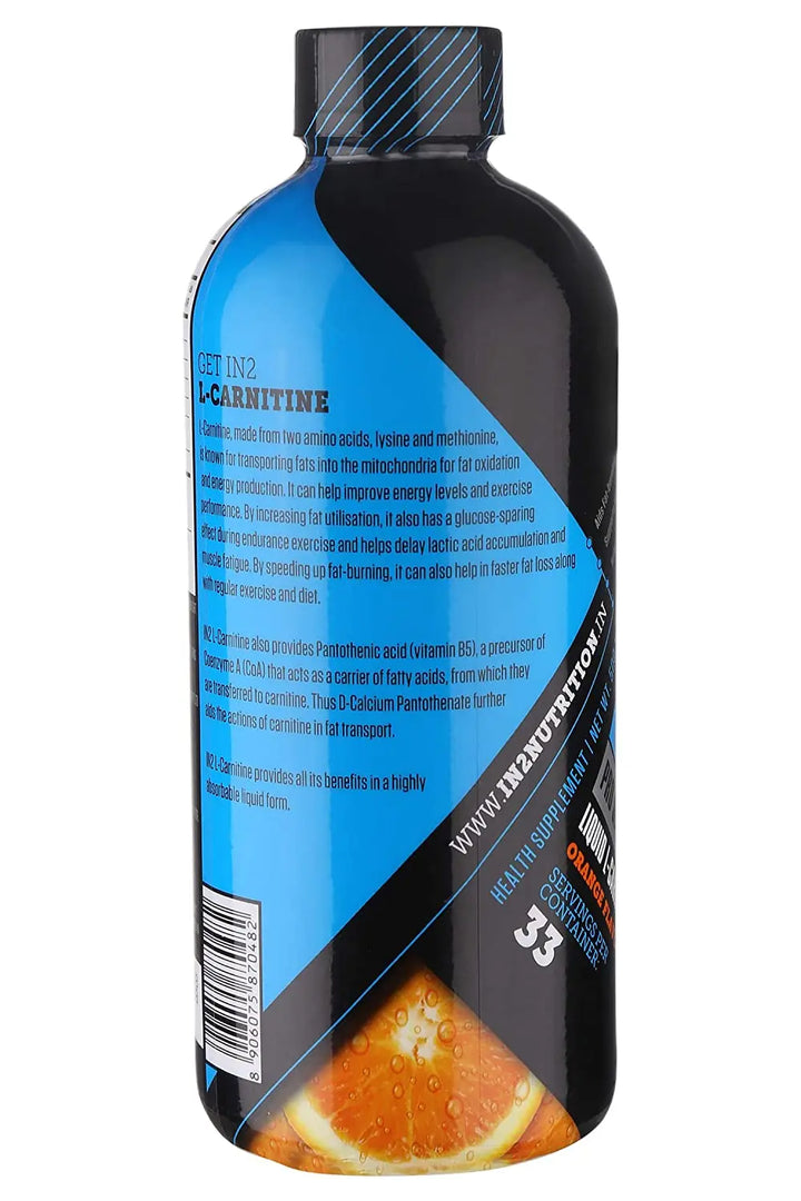 IN2 Liquid L-Carnitine Orange 500Ml - Halt