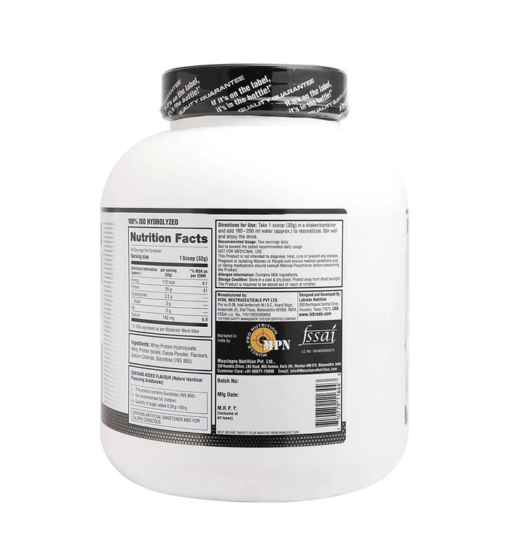 Labrada 100% ISO Hydrolyzed Whey Protein - Halt