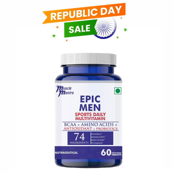 Muscle Mantra Epic Men Multivitamin 60 Veg Tabs Product vendor