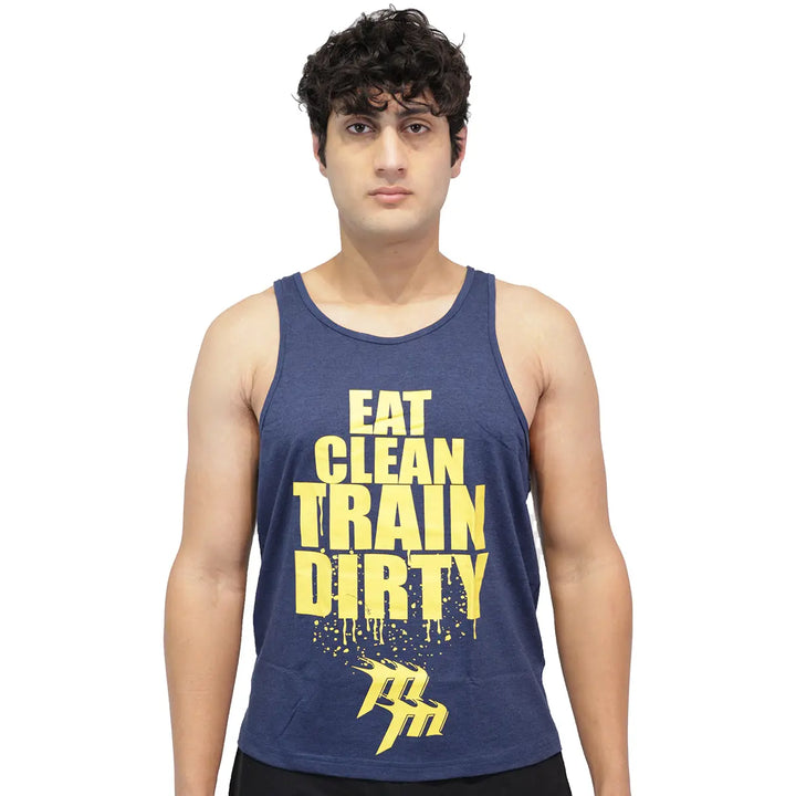 Muscle Mantra Gym Stringer Eat Clean Train Dirty Product vendor