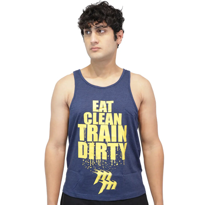 Muscle Mantra Gym Stringer Eat Clean Train Dirty Product vendor