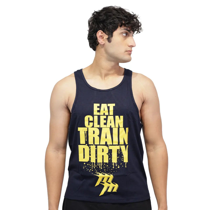 Muscle Mantra Gym Stringer Eat Clean Train Dirty Product vendor