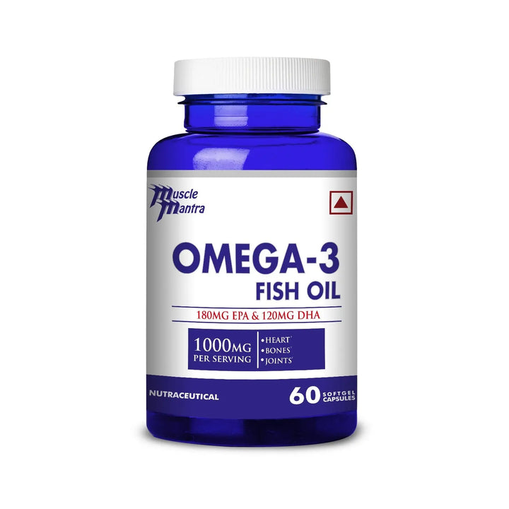 Muscle Mantra Omega-3 1000mg -60 Softgel Capsules Product vendor