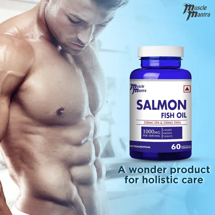 Muscle Mantra Salmon Fish Oil 1000MG - 60 softgel Capsules Product vendor