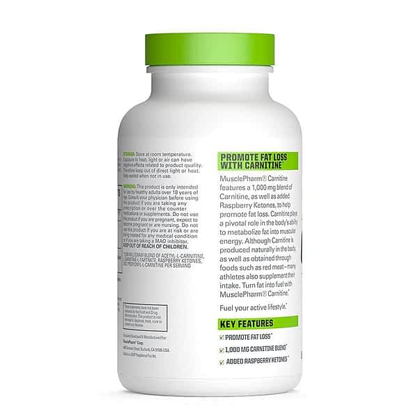 MusclePharm Essentials Carnitine 60 Capsules - Halt