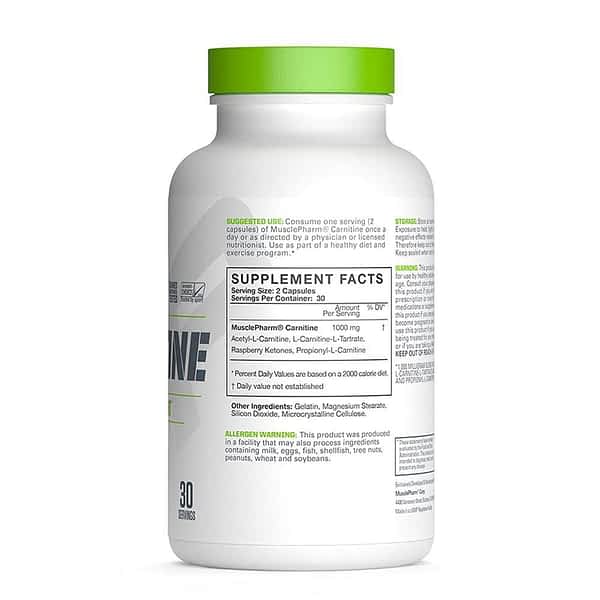 MusclePharm Essentials Carnitine 60 Capsules - Halt