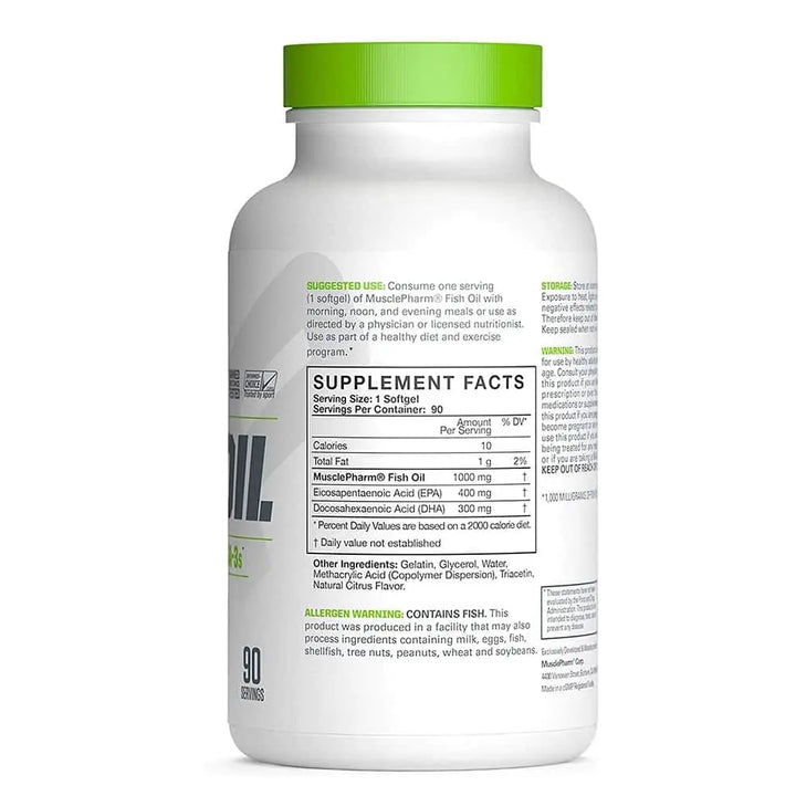 MusclePharm Fish Oil, 90 softgels - Halt