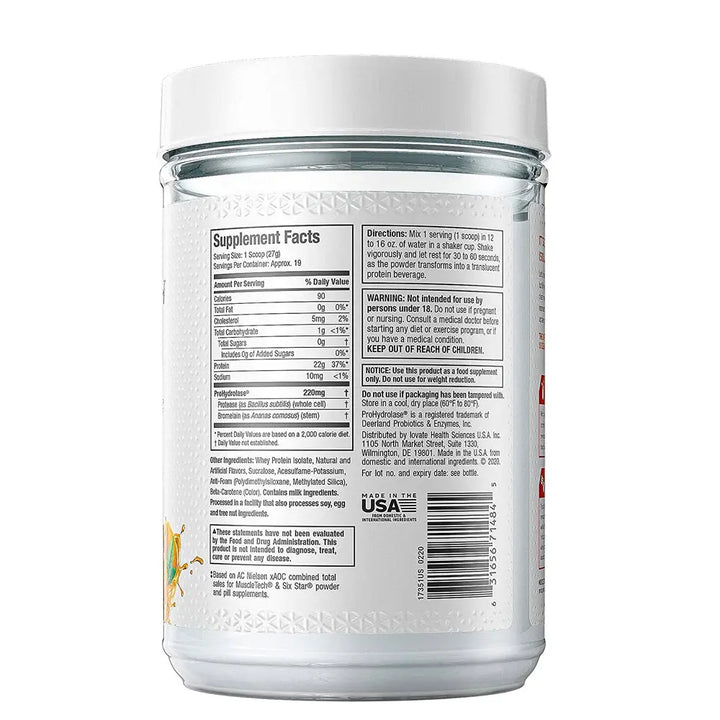 MuscleTech ISO Whey Clear Product vendor