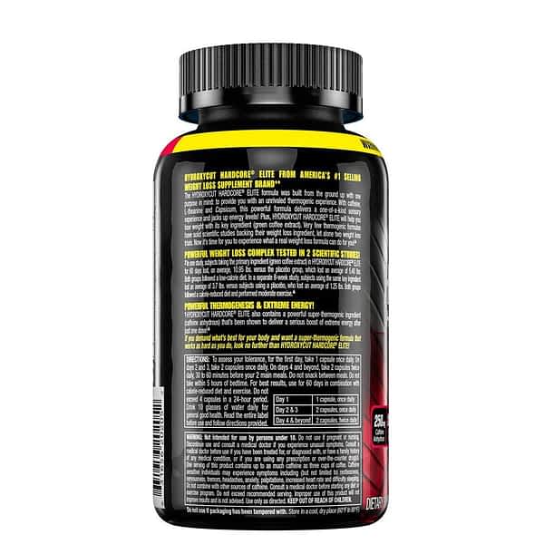 Muscletech Hydroxycut Hardcore Elite 110 Capsules - Halt