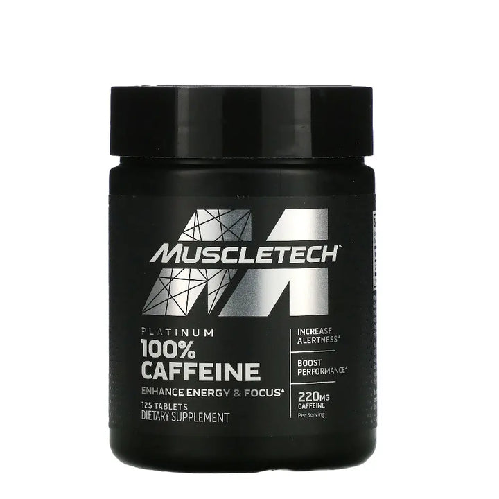 Muscletech Platinum 100% Caffeine 125 Tablets Muscletech