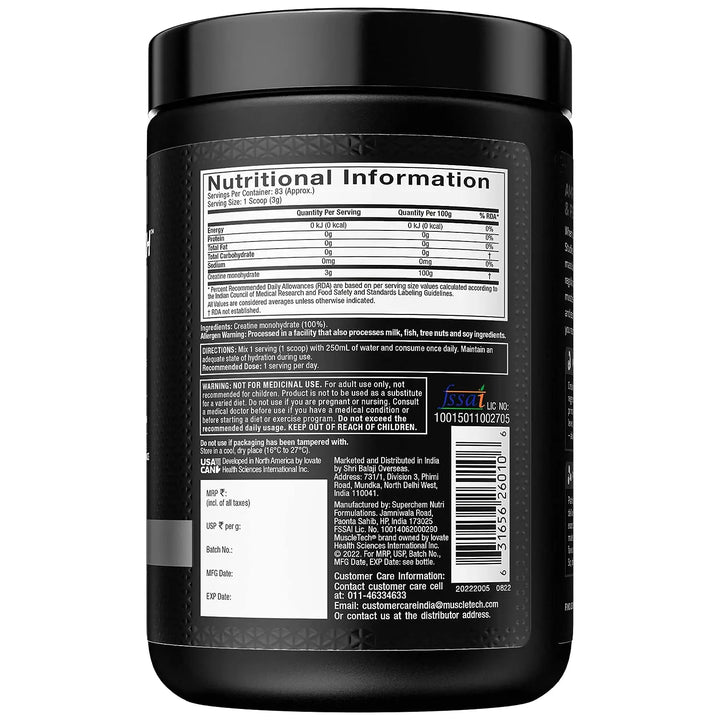 Muscletech  Platinum 100% Creatine Muscletech