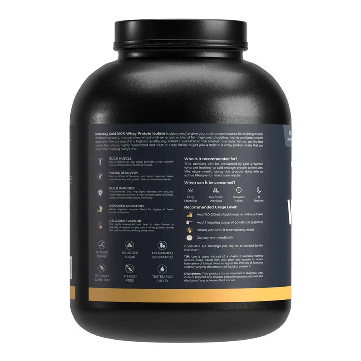 Nutrabay Gold 100% Whey Protein Isolate Product vendor