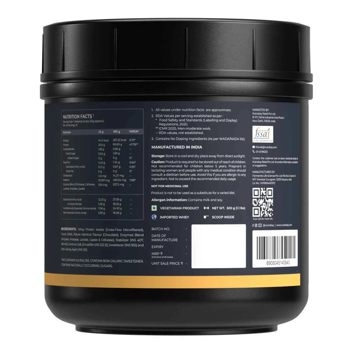 Nutrabay Gold 100% Whey Protein Isolate Product vendor