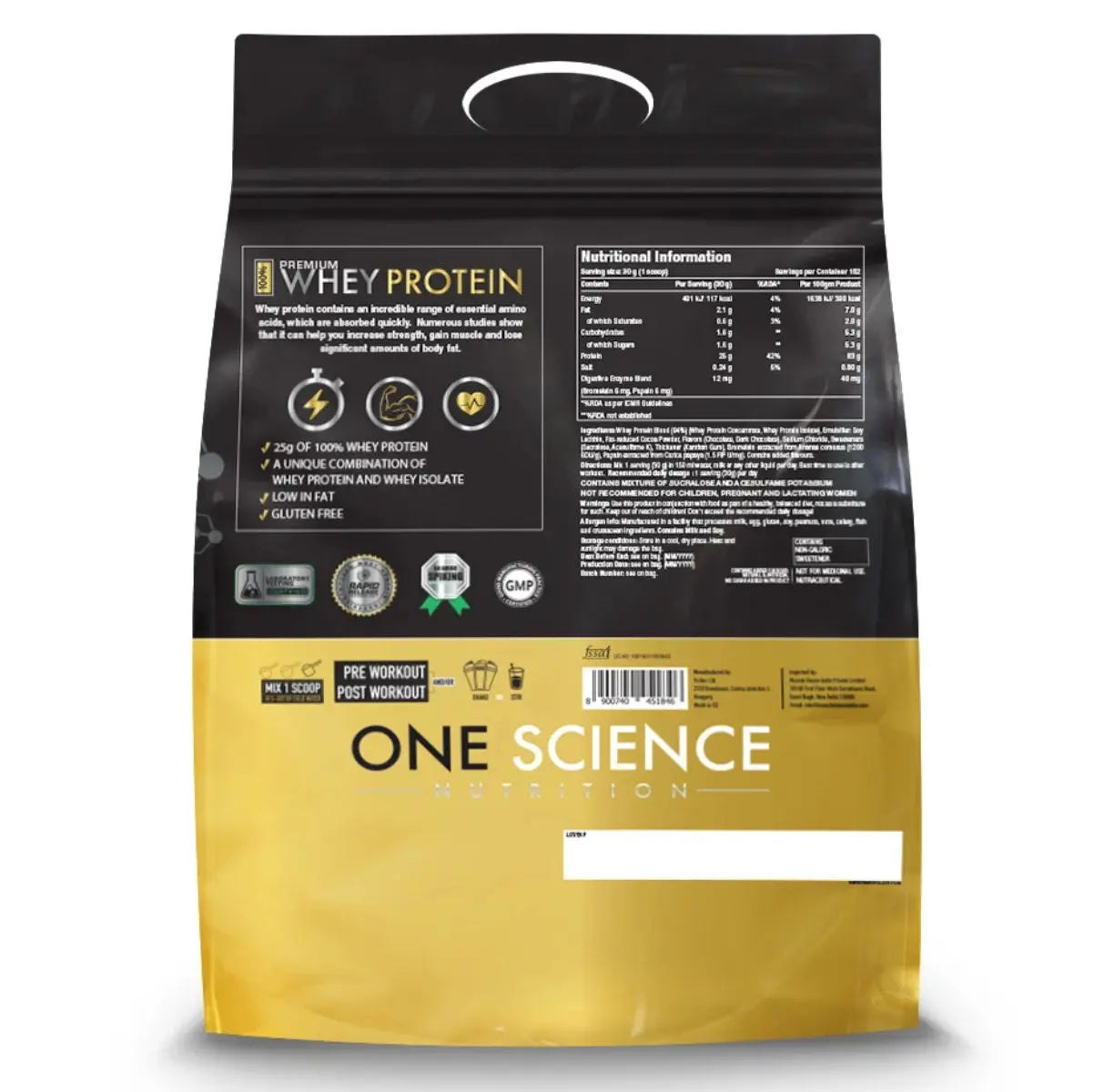 One Science Premium Whey Protein One Science Nutrition