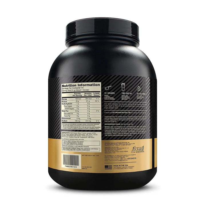 Optimum Nutrition Gold Standard 100% Isolate (Imported) Optimum Nutrition