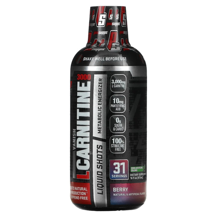 PROSUPPS L-CARNITINE 3000 LIQUID SHOTS (31 SERVINGS) BERRY FLAVOR Pro Supps