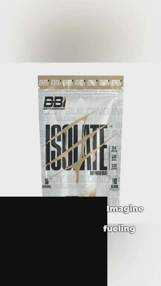 Body Building India BBI ISOLATE Whey Protein Isolate | 24gm Protein | 35 Servings