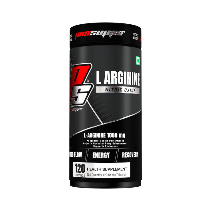 Prosupps L-arginine 1000mg, Nitric Oxide Booster [120 Tablets] Pro Supps