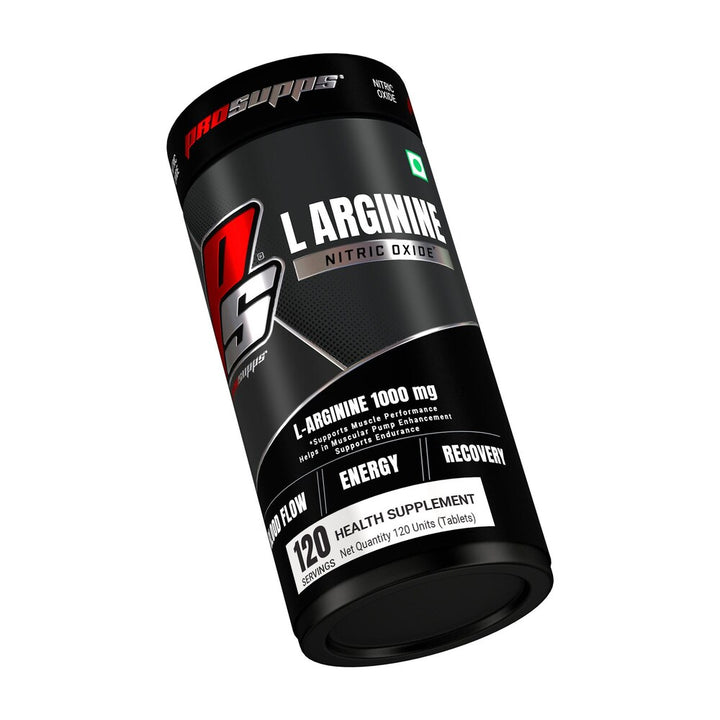 Prosupps L-arginine 1000mg, Nitric Oxide Booster [120 Tablets] Pro Supps