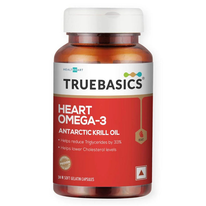 TrueBasics Heart Omega-3 Antarctic Krill Oil, 30 capsules TrueBasics