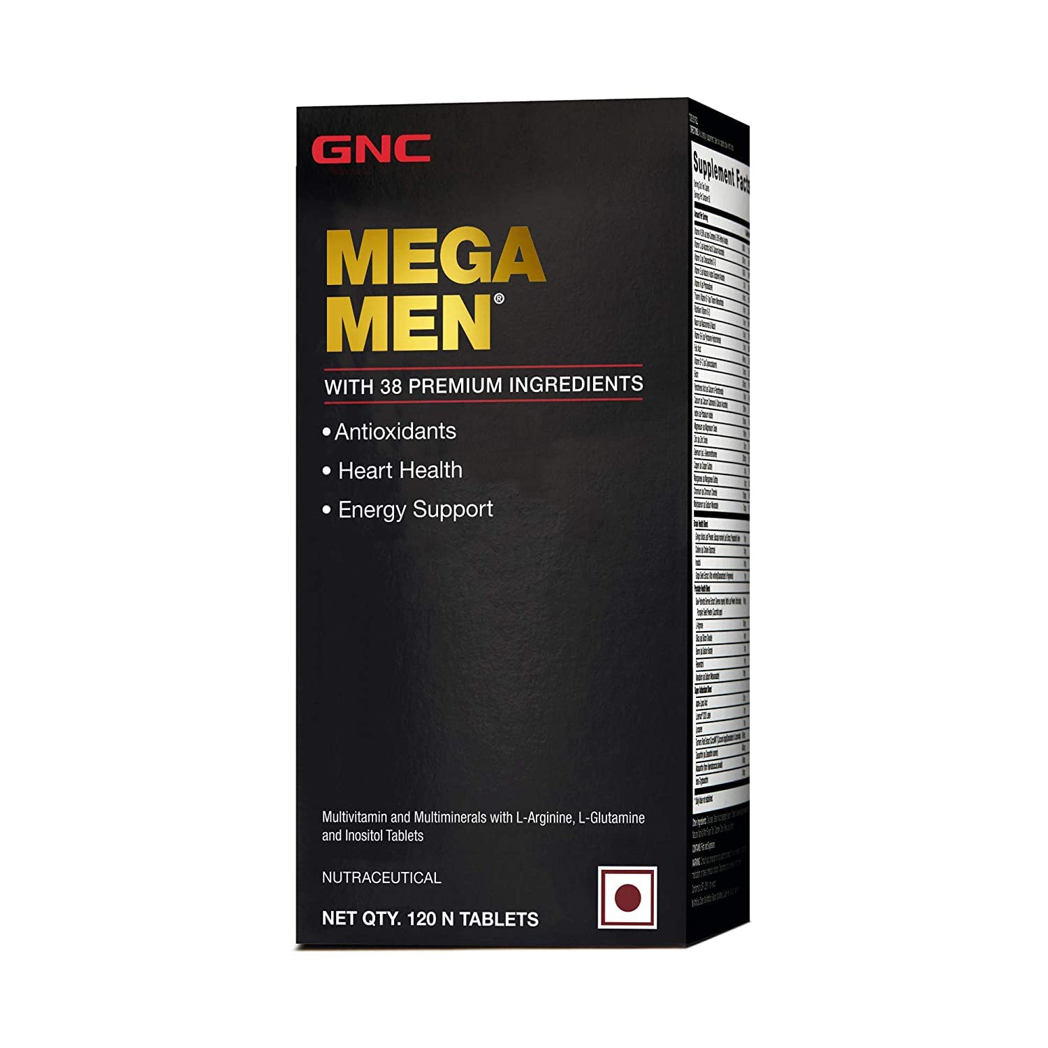 GNC Mega Men with 38 Premium Ingredients, - 120 Tablets – Body Building ...