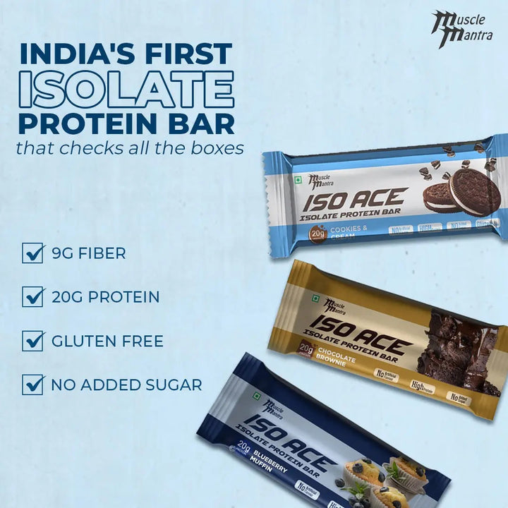 Muscle Mantra ISO ACE Isolate Protein Bar Product vendor