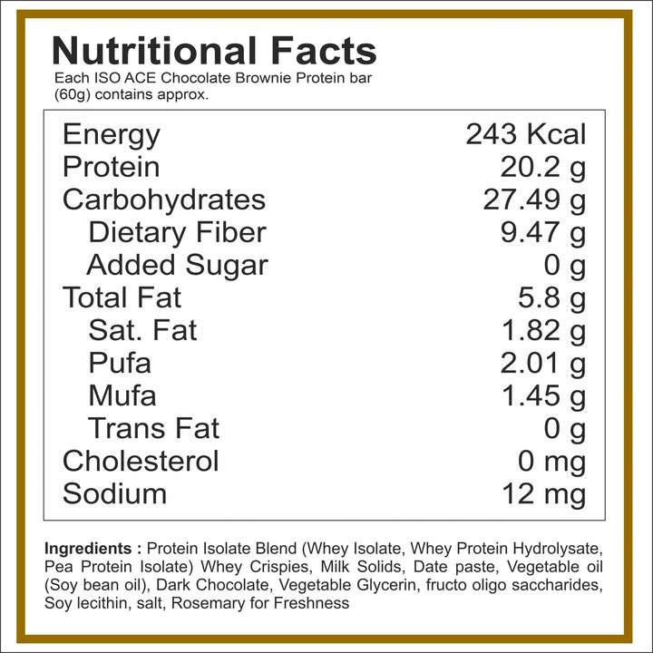 Muscle Mantra ISO ACE Isolate Protein Bar Product vendor