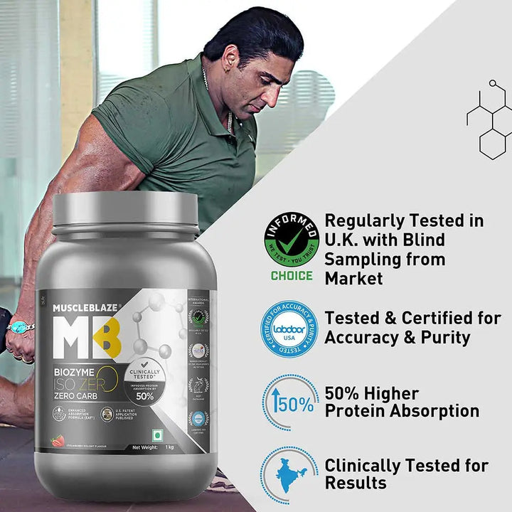 MuscleBlaze Biozyme Iso-Zero, Low/Zero Carb + MB-VITE Multivitamin - 60 Tablets Product vendor