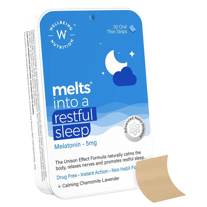 Wellbeing Nutrition Melts Restful Sleep (30 Oral Strips) Product vendor